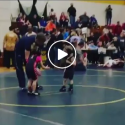 You Will Love This Little Guy’s Tactic To Win His Wrestling Match!