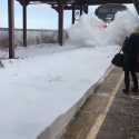 Snow Shower In Snow-Motion!